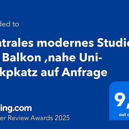 Zentrale Wohnung, 2 Betten,vollmoebliert,nahe Btu,balkon- Parkpkatz Auf Anfrage Apartamento *
