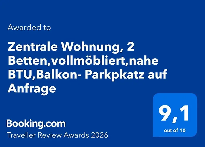 Lejlighed Zentrale Wohnung, 2 Betten,vollmoebliert,nahe Btu,balkon- Parkpkatz Auf Anfrage Cottbus